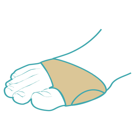 Силиконовый протектор на тканевой основе с защитой первого пальца СТ-38 фото 2