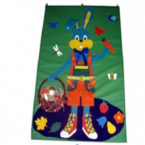 Коврик дидактический "Заяц с лукошком" 120*80*2 фото 1