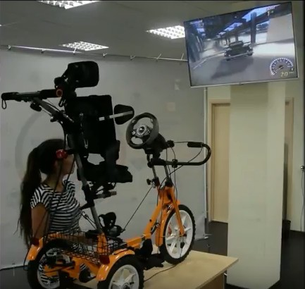 Теперь велосипед «Ангел-Соло» для детей с ДЦП - с игровой приставкой