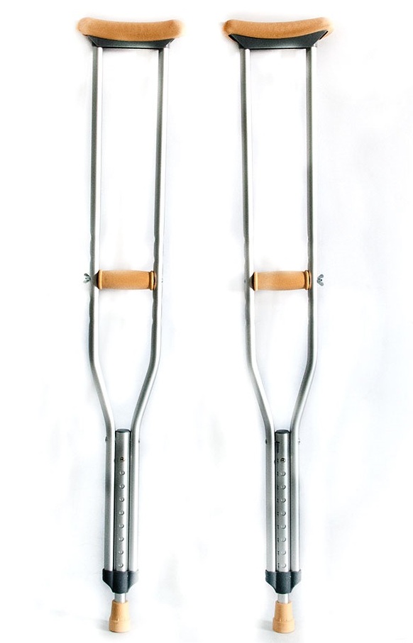 Костыли алюминиевые подмышечные KAП-02TM фото 1