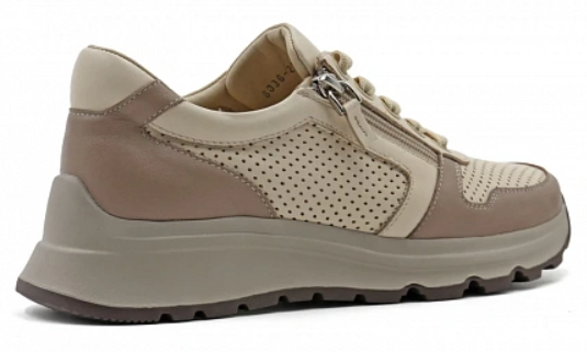 Кроссовки ортопедические женские Ортомода 92250-Х-003 бежевые кожаные фото 2