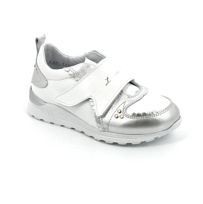 Полуботинки для девочки ц. белый/серебро  2432-КП-609,5220  фото 1