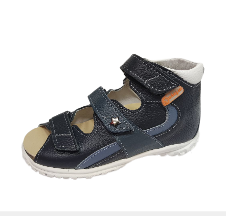 Сандалии с открытым носом Б3-169-216-219-1 цв.т.син/синий фото 1