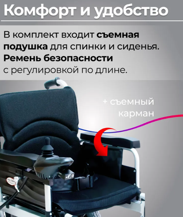Кресло-коляска с электроприводом FS101A фото 11