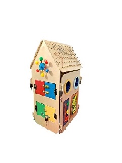 Бизиборд Домик, 41*41*55 см фото 1