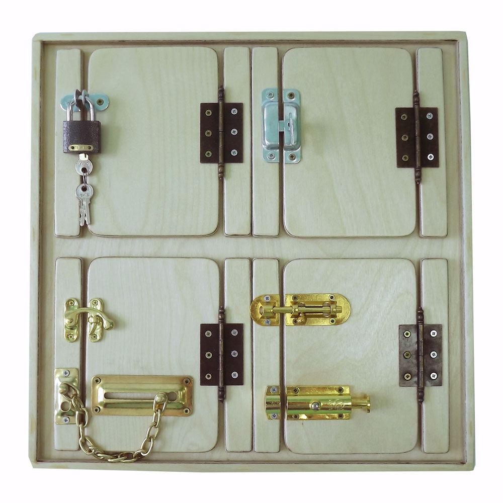 Тактильно-сенсорная панель "Замочки", "Кисточки", "Текстуры" фото 1