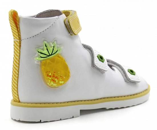 Сандалии ортопедические  с открытым носом цв.белый 2208-Х-СВ-023 ДЦП  фото 3