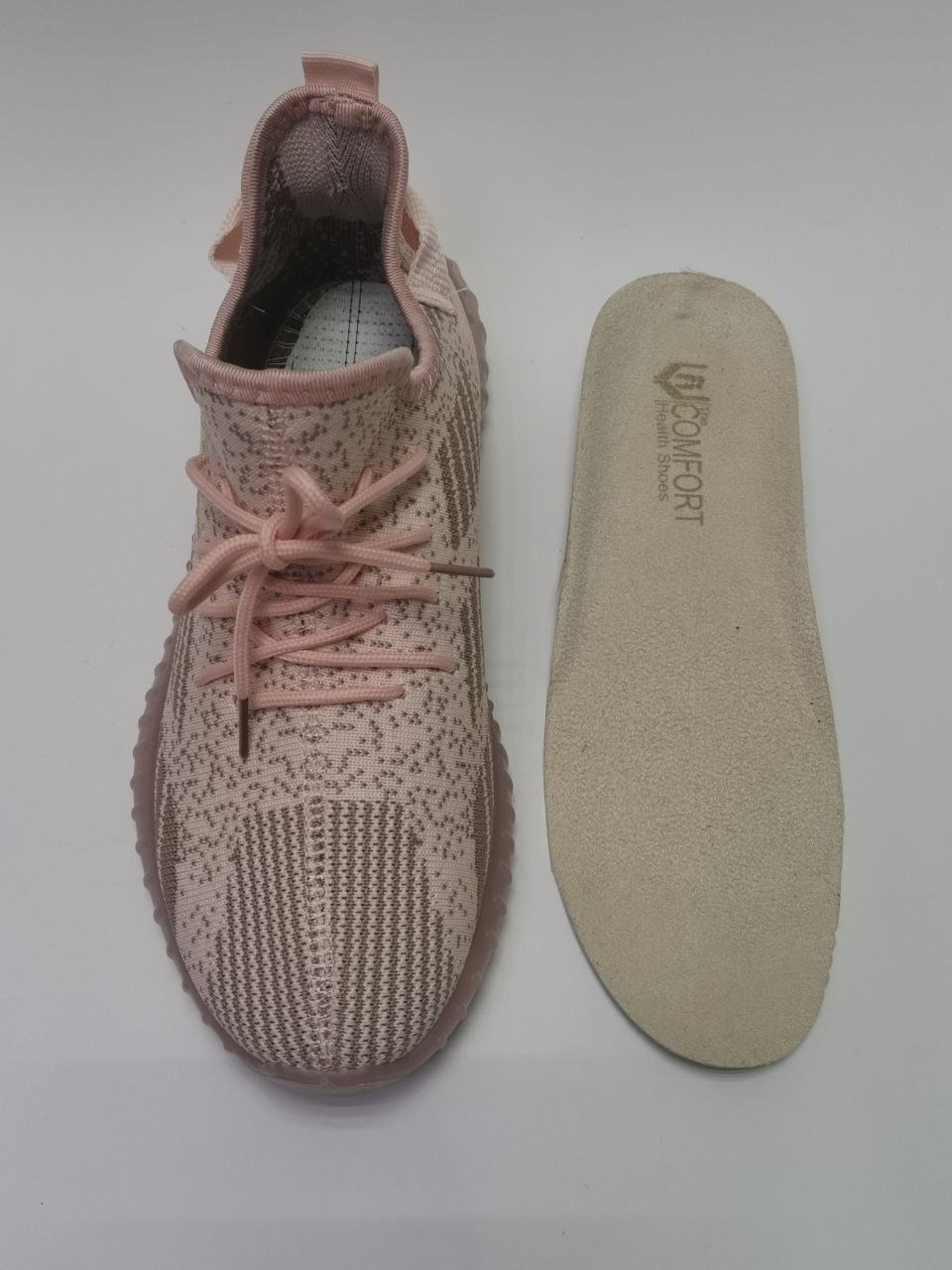 Обувь ортопедическая сложная кроссовки женские цв.розовый/бежевый ТЕХ-35-3 фото 7