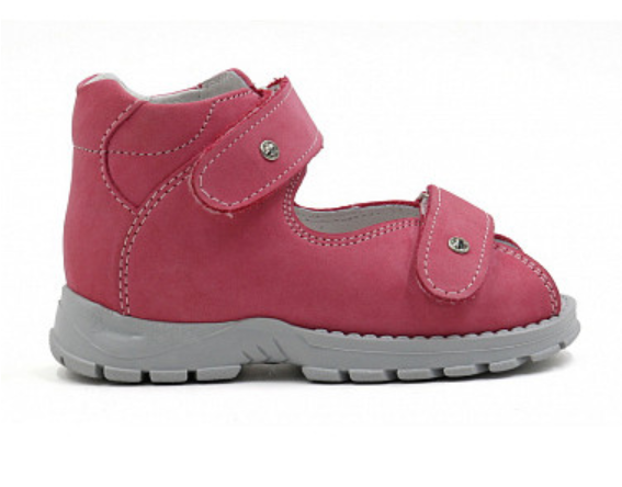 Детские ортопедические сандалии с открытым носом Ортомода 21147-Н-016 цв.песочный фото 2