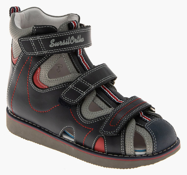 Сандалии ортопедические закрытый нос на мальчика 15-338М фото 1