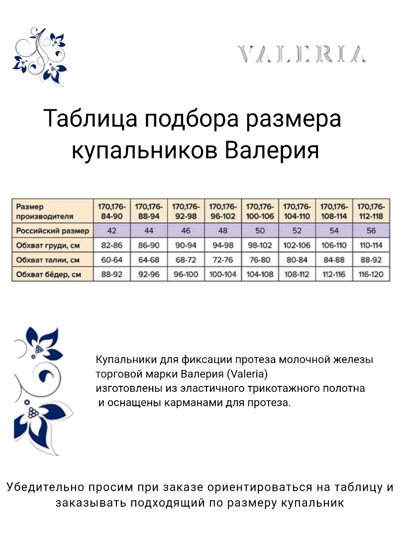 Купальник после мастэктомии К0792-2Ч П34 фото 2